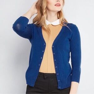 ModCloth Charter School Sweater Blue